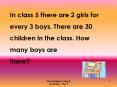 In class 5 there are 2 girls for every 3 boys' There are 30 children in the class' How many boys are