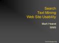 Search Text Mining Web Site Usability