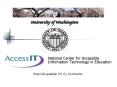 National Center for Accessible Information Technology in Education
