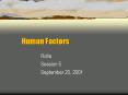 Human Factors