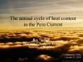 The annual cycle of heat content in the Peru Current