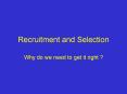 Recruitment and Selection