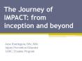 The Journey of IMPACT: from inception and beyond