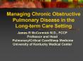 Managing Chronic Obstructive Pulmonary Disease in the Longterm Care Setting