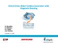 Direct Drive Wind Turbine Generator with Magnetic Bearing