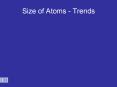 Size of Atoms Trends