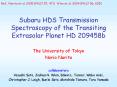 Subaru HDS Transmission Spectroscopy of the Transiting Extrasolar Planet HD 209458b