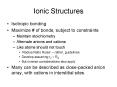 Ionic Structures