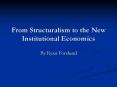 From Structuralism to the New Institutional Economics