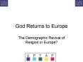 God Returns to Europe