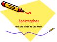 Apostrophes