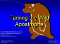 Taming the Wild Apostrophe