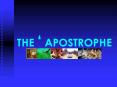 THE APOSTROPHE