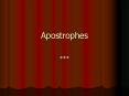Apostrophes