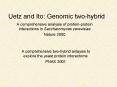 Uetz and Ito: Genomic twohybrid