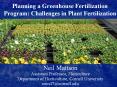 Planning a Greenhouse Fertilization Program: Challenges in Plant Fertilization