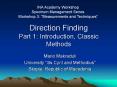 Direction Finding Part 1: Introduction, Classic Methods