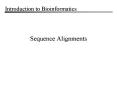 Sequence Alignments
