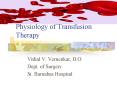 Physiology of Transfusion Therapy