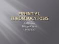 Essential Thrombocytosis