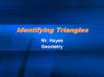Identifying Triangles