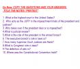 Do Now: COPY THE QUESTIONS AND YOUR ANSWERS'