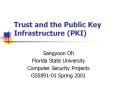 Trust and the Public Key Infrastructure PKI