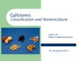 Gallstones Classification and Nomenclature
