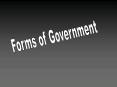 Forms of Government