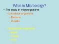 What is Microbiolgy