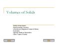 Volumes of Solids