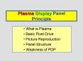 Plasma Display Panel Principle