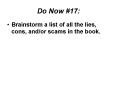 Do Now