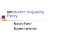 Introduction to Queuing Theory