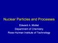 Nuclear Particles and Processes