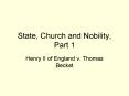 State, Church and Nobility, Part 1