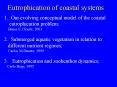 Eutrophication of coastal systems