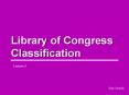 Library of Congress Classification