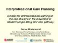 Interprofessional Care Planning a model for interprofessional learning on the role of teams in the m