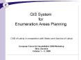 GIS System for Enumeration Areas Planning