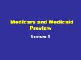 Medicare and Medicaid Preview