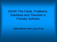 ADHD The Facts, Problems, Solutions and Theories in Primary Schools