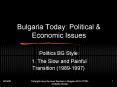 Bulgaria Today: Political