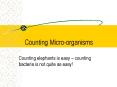 Counting Microorganisms