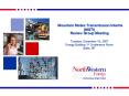 Mountain States Transmission Intertie MSTI Review Group Meeting