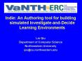 Indie: An Authoring tool for building simulated InvestigateandDecide Learning Environments