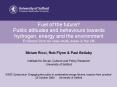 Fuel of the future Public attitudes and behaviours towards hydrogen, energy and the environment Evid