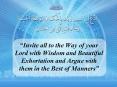 Invite all to the Way of your Lord with Wisdom and Beautiful Exhortation and Argue with them in the
