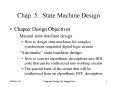 Chap' 5: State Machine Design
