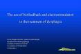 The use of biofeedback and electrostimulation in the treatment of dysphagia